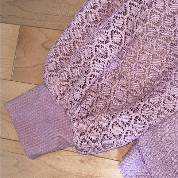 Free People Sweetest Thing Elegant Pink Lace Women's Top size small - Picture 10 of 16